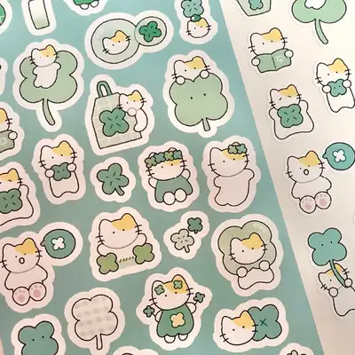Deco Boko | Cat and Clover Sticker
