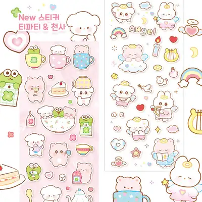 Pingru | Clover Tea Time & Baby Angel Sticker