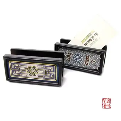 韓国伝統文様刺繍メモホルダー