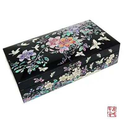螺鈿彩花メモ帳入れ