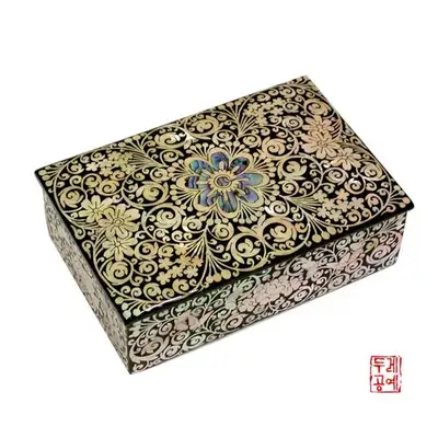 李朝 空箱【花文】