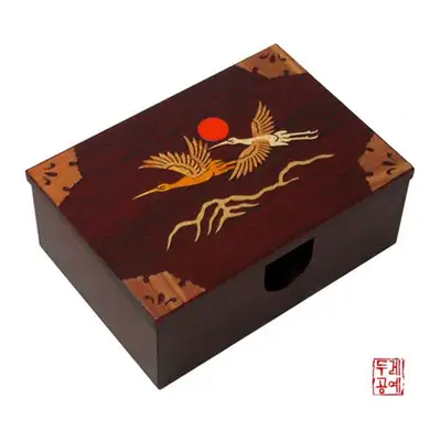 鶴文様象嵌風名刺ケース