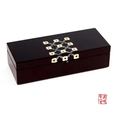 格子花文ペンケース