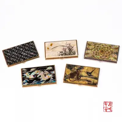 ゴールド名刺入れセット