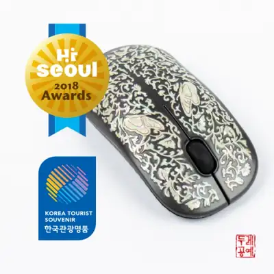 蝶草唐草模様 ワイヤレスマウス