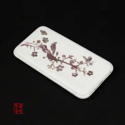 千年の光 螺鈿モバイルバッテリー-White