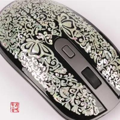 唐草蝶文ワイヤレスマウス 新型