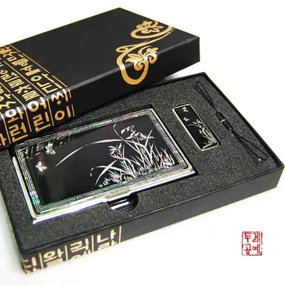 螺鈿 USB 2種セット(蘭)