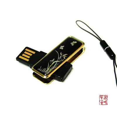螺鈿 USBメモリ(4G) - 蘭