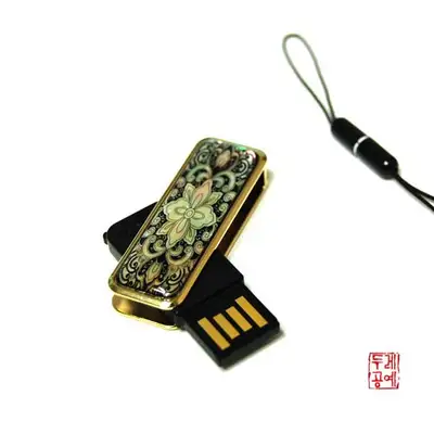 螺鈿 USBメモリ(4G) - 唐草