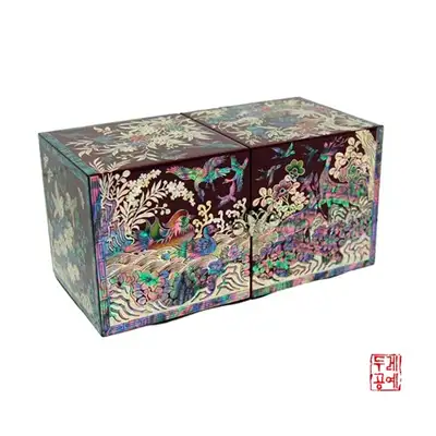 彩華円鴦双合 [朱合]