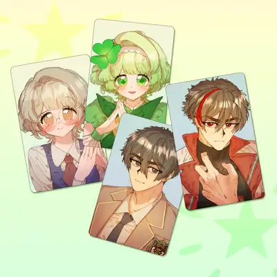 [Can Even an Unpopular Magical Girl Fall in Love?] Webtoon Photocard 4-Piece Set | CardTech