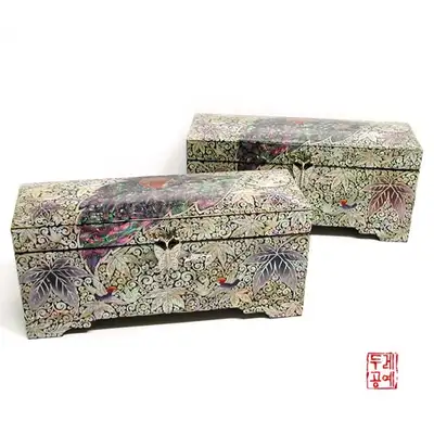 螺鈿細工ジュエリーボックス[紅葉鶴]