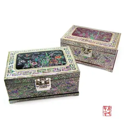 李朝四君子宝石箱