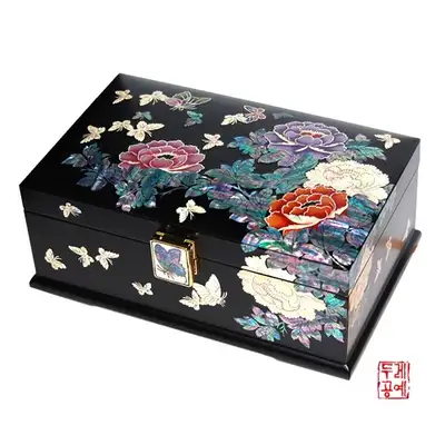 螺鈿牡丹宝石箱