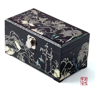 梅花初玉図 ジュエリーボックス(大)
