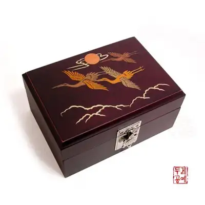 木象嵌 直保石函[鶴]