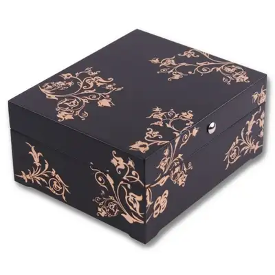 黒宝石箱 唐草 (マットゴールド)