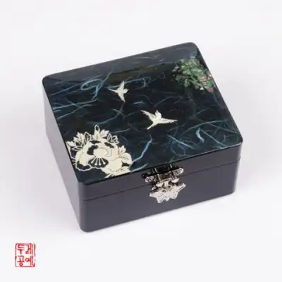 花鳥文 韓紙ジュエリーボックス