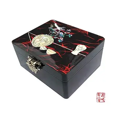 陶磁文様韓紙情報石函