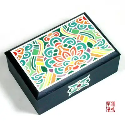 韓紙丹青名刺入れ(青色)