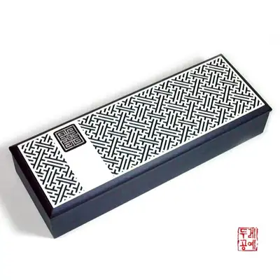 韓紙螺鈿筆函(青色)