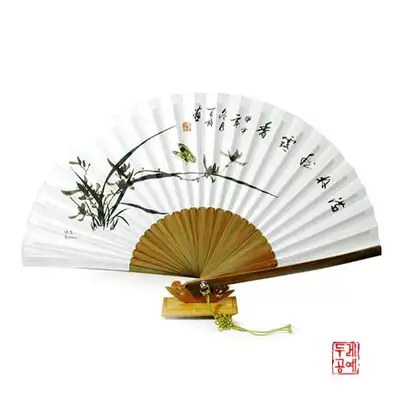 蘭花扇 25cm