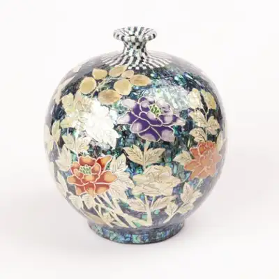 彩画牡丹タッパル行花