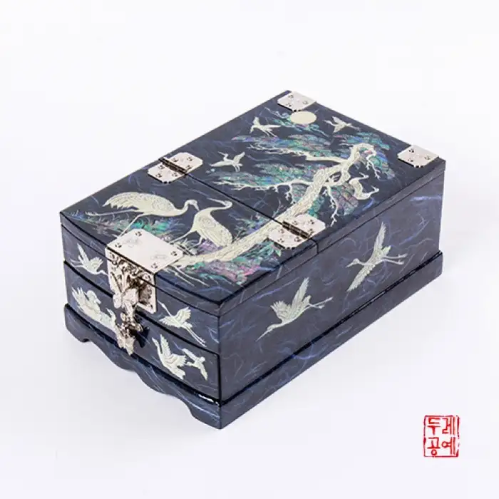 松下群鶴漢紙鏡台