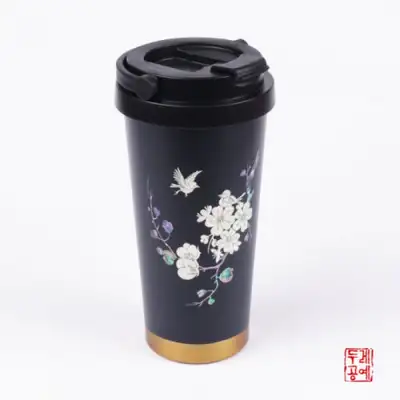 매조文 螺鈿タンブラー