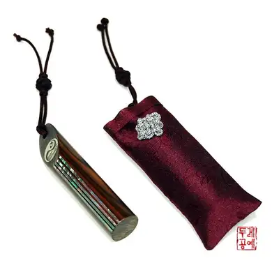 螺鈿印鑑（円形太極文）