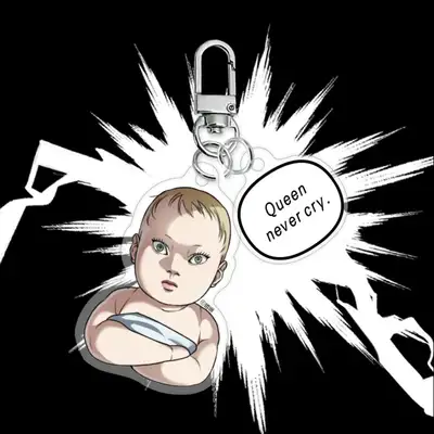 [Gija Mae] Queen Never Cry Don't Cry｜Webtoon 2-Tier Keyring 1 Type｜Key Ring