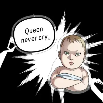 [Gijaemae] Queen never cry | Webtoon PopSocket 2-Piece Set | Phone Stand