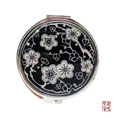 梅花紋ハンドミラー