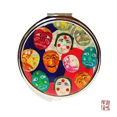 太極蓬山탈 ハンドミラー