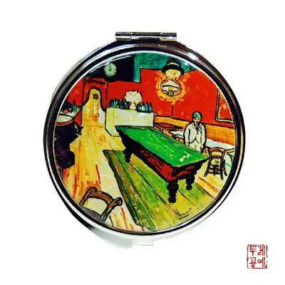 【ファン・ゴッホ】アルルの夜のカフェ ハンドミラー