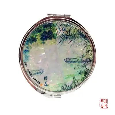 【キム・ホンド】江岸夜泊図 ハンドミラー