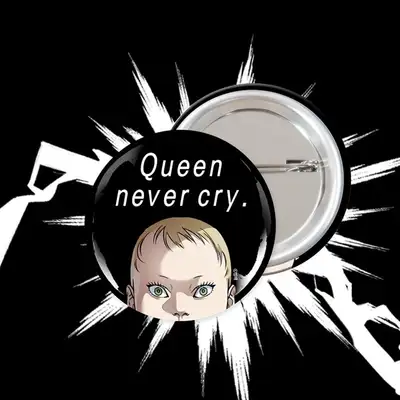 [Queen Never Cry] Queen Never Cry / Webtoon Pin Button 1 Type 75mm | Webtoon Goods