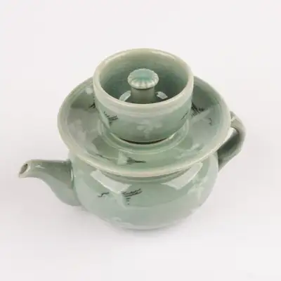 名匠啓栄杯(青磁雲鶴)