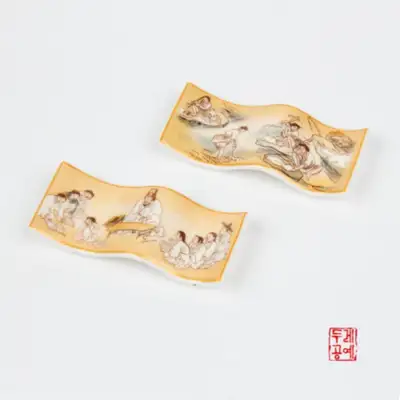 風俗画スプーンレスト_波紋