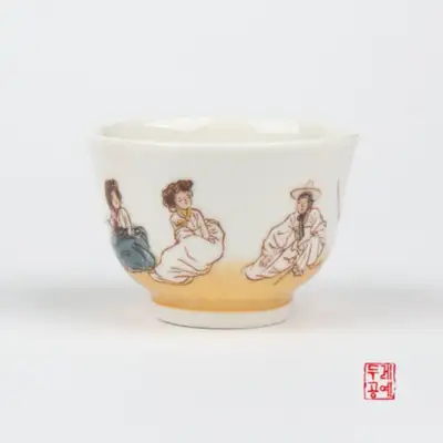 風俗画酒杯