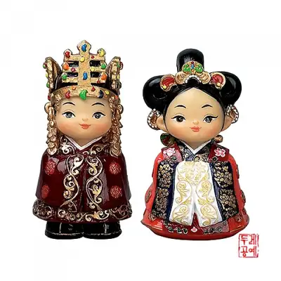人形セット 中[新羅王、王妃]