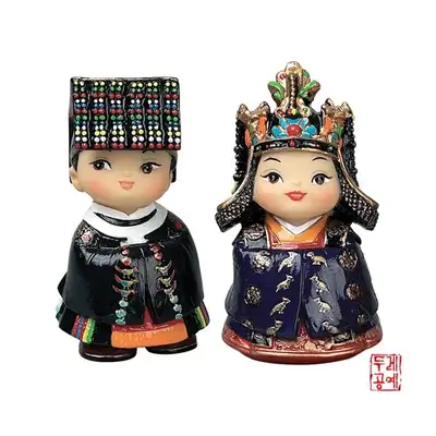ミニチュア人形セット小[朝鮮王,王妃II]