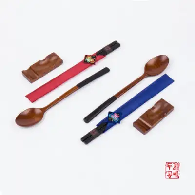 ツートン天然漆塗りスプーンフォークセット6P