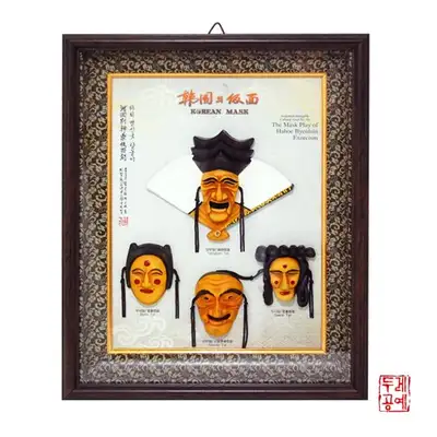 【韓国の遺産】4種類の仮面額縁