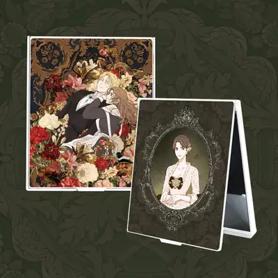 Green Light Midnight Lover Square Folding Mirror 2 Types | Webtoon Goods