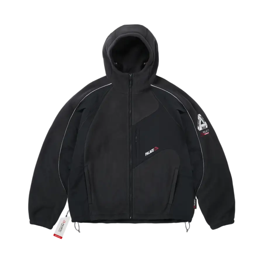 Palace Polartec 200 黑色連帽外套 - 26FW