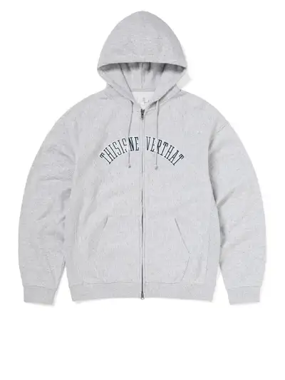 Applique Zip Up Hoodie