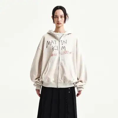[29cm Exclusive] VINTAGE WASHED GRAFFITI HOODY ZIP UP (2 COLORS)