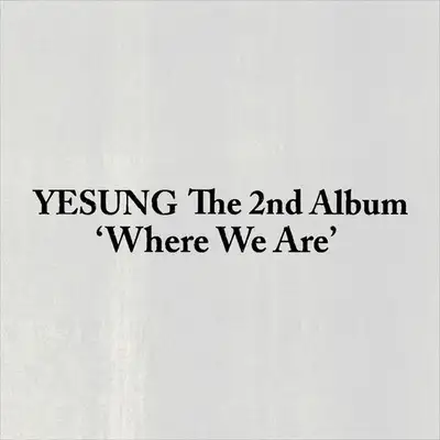YESUNG(イェソン) - WHERE WE ARE [正規2集] [PHOTOBOOK VER [3種セット]
